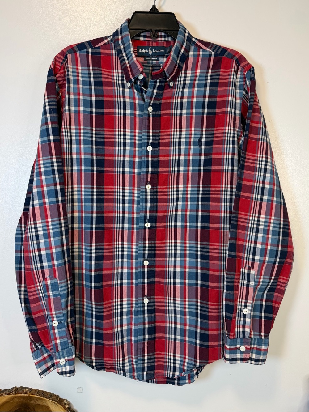 Ralph Lauren Red, Navy‎ & White Plaid Button-Down Long Sleeve Shirt
Men’s Large